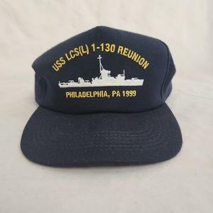 USS LCS(L) 1-130 Navy Ship Reunion Philadelphia 1999 Snapback Trucker Hat